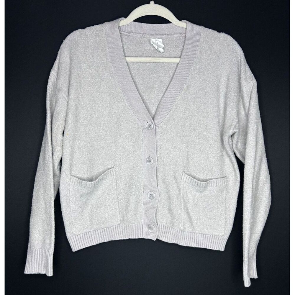 Joie Women's Cream Button Down Soft Fuzzy Cozy Ca… - image 4